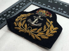 Load image into Gallery viewer, Original British Royal Navy Warrant Officers Cap Badge
