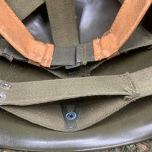 Lade das Bild in den Galerie-Viewer, Genuine Dutch Army M53 Euroclone of WW2 US M1 Camouflaged Helmet &amp; Liner Set - The Militaria Shop

