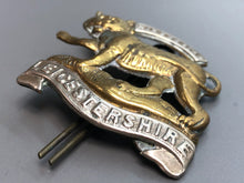 Load image into Gallery viewer, Original British Army WW2 Cap Badge - Leicestershire Regiment
