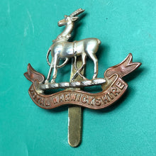 Load image into Gallery viewer, Original WW2 British Army Cap Badge - Royal Warwickshire Regiment
