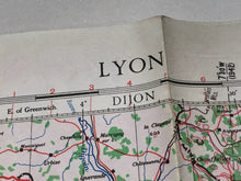 Lade das Bild in den Galerie-Viewer, Original WW2 British Army / RAF Map - Lyon France
