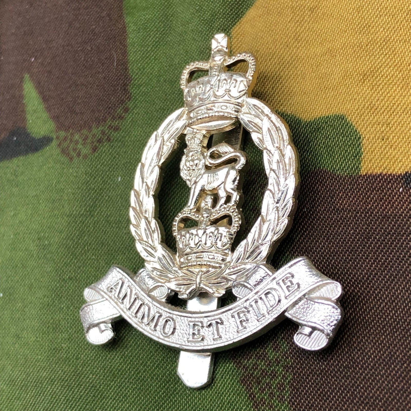 Original British Staybrite Army Cap Badge - Adjutant General's Corps - The Militaria Shop
