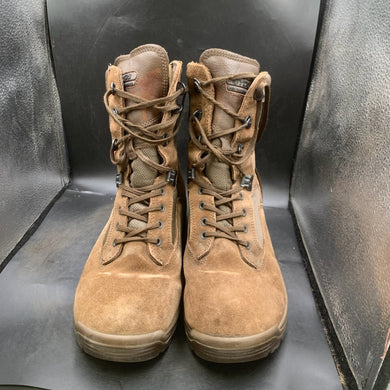 British Army Surplus Brown Leather YDS Combat Patrol Boots - Size UK 9 W - The Militaria Shop