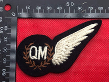 Load image into Gallery viewer, Genuine British RAF Air Quartermaster Wing Brevet
