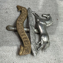 Load image into Gallery viewer, Original WW2 British Army Cap Badge - 3rd The King&#39;s Own Hussars
