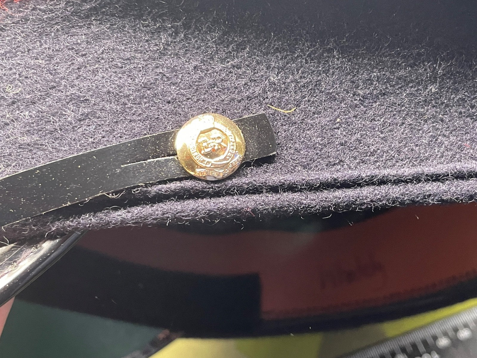 Original British Army Royal Engineers Peaked Cap - Size 54cm - The Militaria Shop