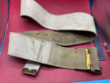 Load image into Gallery viewer, Original WW1 British Army 1908 Pattern Waist Belt - Whitewashed for Police - 42&quot;
