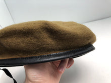 Charger l&#39;image dans la galerie, Genuine British Army Khaki Guards Regimental Beret Hat - Size 59cm
