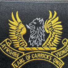 Charger l&#39;image dans la galerie, British Army Embroidered Blazer Badge - Ayrshire Earl of Carrick&#39;s Own Yeomanry
