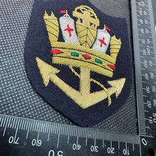 Lade das Bild in den Galerie-Viewer, British Royal Merchant Navy Marine Bullion Embroidered Blazer Badge
