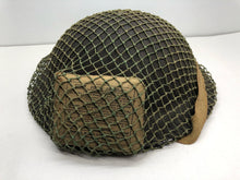 Load image into Gallery viewer, Original WW2 British Army Mk2 Combat Helmet Complete - Camo Net &amp; First Aid Pack
