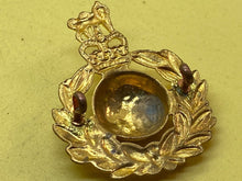 Load image into Gallery viewer, Original British Royal Marines Issue - Queens Crown Cap Badge
