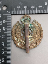 Load image into Gallery viewer, Original WW2 British Army Royal Engineers Brass Cap Badge
