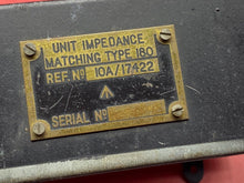 Charger l&#39;image dans la galerie, Original WW2 British Army Impedance Matching Box 180 - for Radios &amp; Telephones
