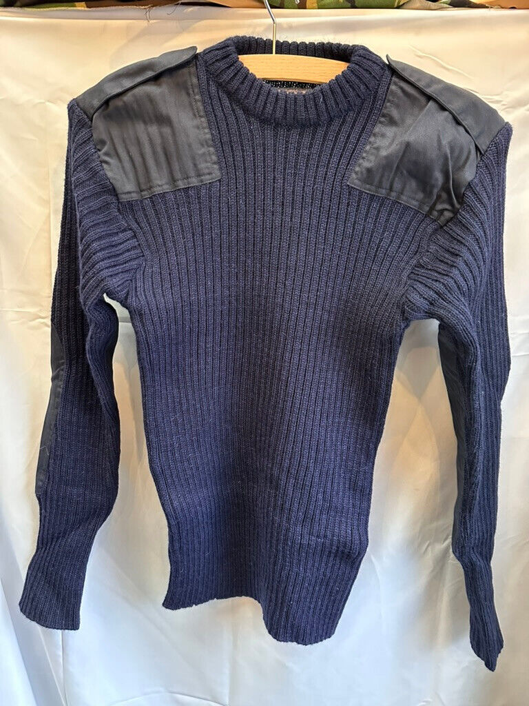 Genuine British Royal Navy Commando Heavy Pull Over Jumper - Size 94cm Chest - The Militaria Shop