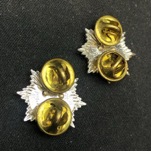 Load image into Gallery viewer, Original British Collar Badge Pair - Queens Own Gurkha Logistics Regiment - The Militaria Shop
