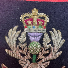 Load image into Gallery viewer, British Army Bullion Embroidered Blazer Badge - Queen&#39;s Own Highland Division
