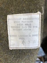 Load image into Gallery viewer, Original British Army Soldiers Dismounted Greatcoat Size 36&quot; Chest - WW2 Style
