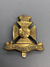 Load image into Gallery viewer, Original WW2 British Army The Wiltshire Regiment Cap Badge
