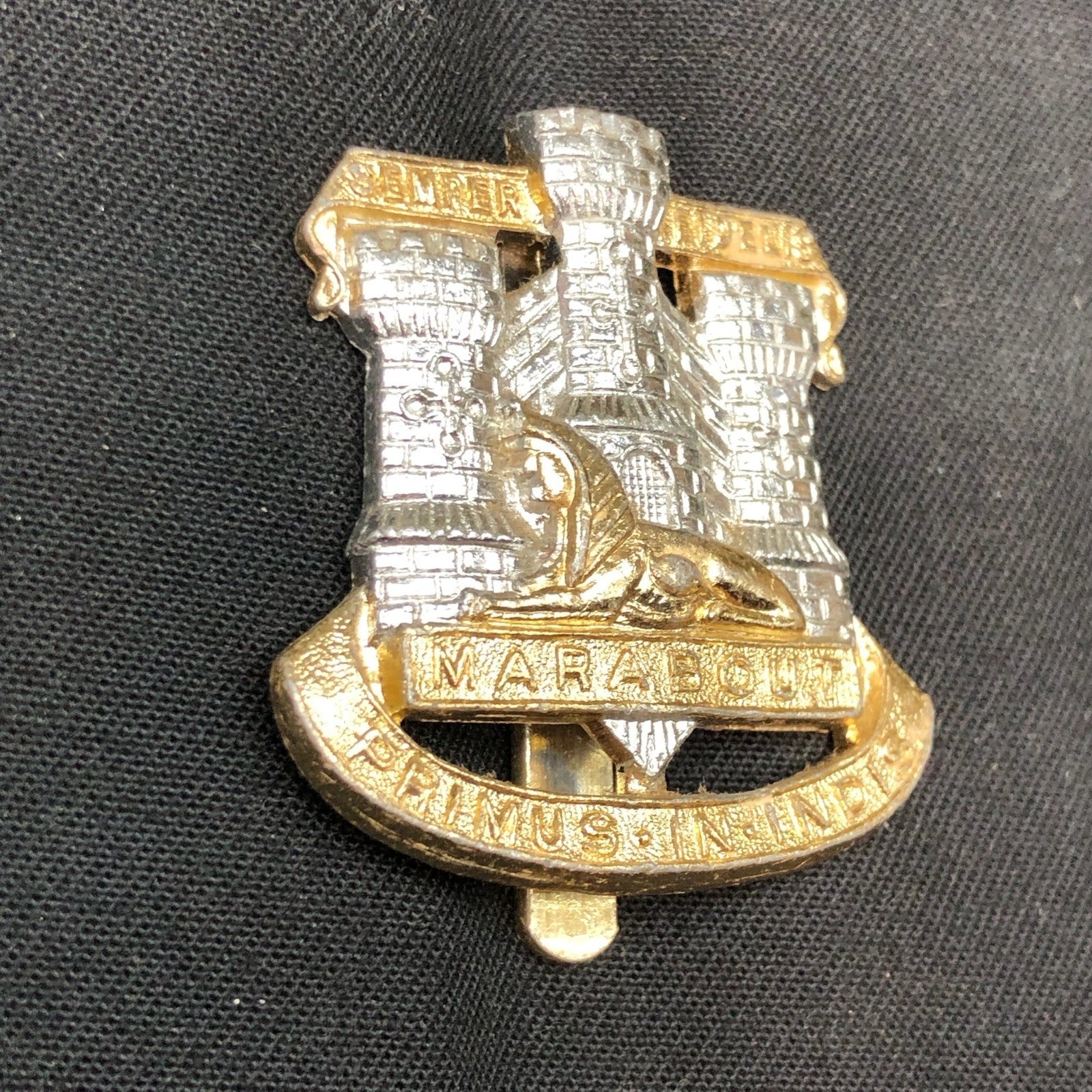 Original British Staybrite Army Cap - Dorset Regiment - The Militaria Shop