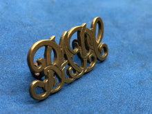 Load image into Gallery viewer, Original WW2 Brass British Army Shoulder Title - RAPC Pay Corps
