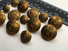 Load image into Gallery viewer, Original WW2 British Army Uniform Buttons - Royal Army Medical Corps RAMC
