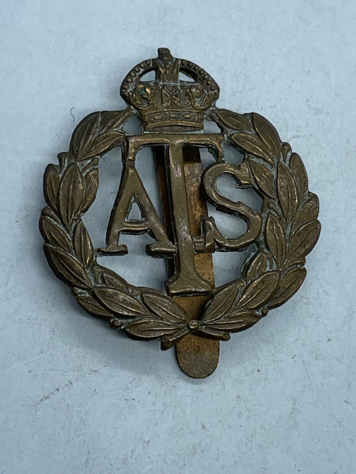 Original WW2 British Army Auxiliary Territorial Service Cap Badge - The Militaria Shop