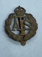 Original WW2 British Army Auxiliary Territorial Service Cap Badge - The Militaria Shop