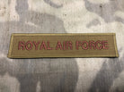 Royal Air Force Issue Subdued Desert Tan Branch Tape RAF Regiment- NEW OLD STOCK - The Militaria Shop