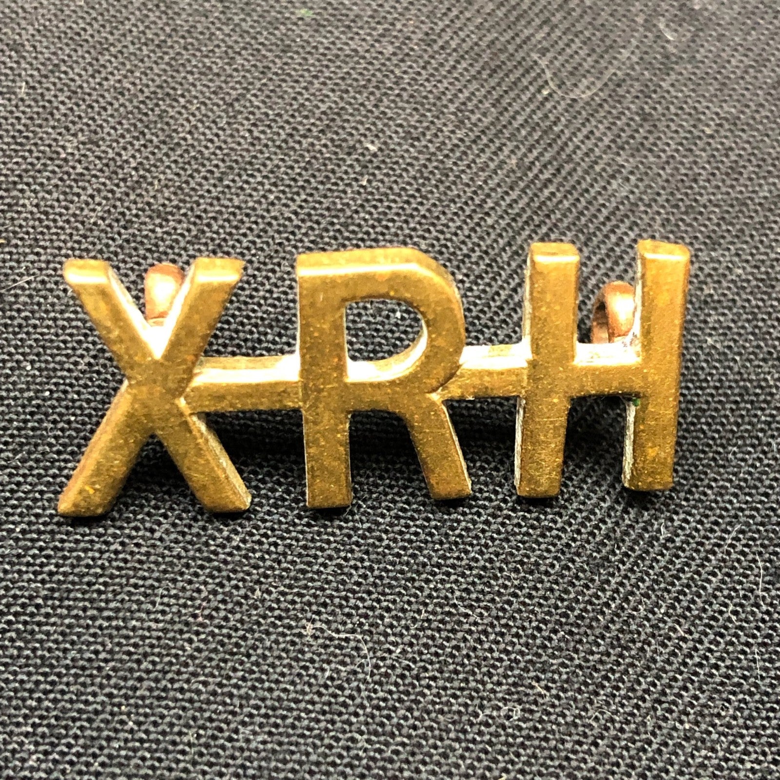 Original WW1 British Army Brass Shoulder Title - 10th Royal Hussars Regiment - The Militaria Shop