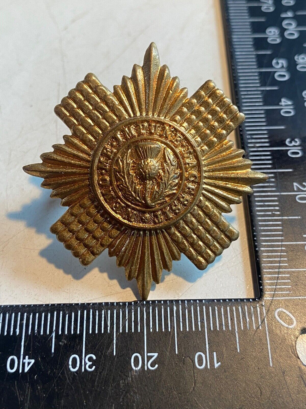 Original WW1 / WW2 British Army Scots Guards Cap Badge