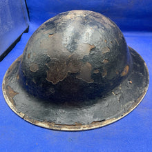 Load image into Gallery viewer, Original WW2 British Army Mk2 Brodie Combat Helmet
