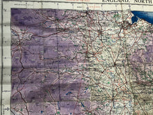 Charger l&#39;image dans la galerie, Original WW2 British Army / RAF Bases Map - North East England
