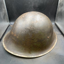 Load image into Gallery viewer, Original WW2 British/Canadian Army Mk3 &quot;Turtle&quot; Combat Helmet - The Militaria Shop

