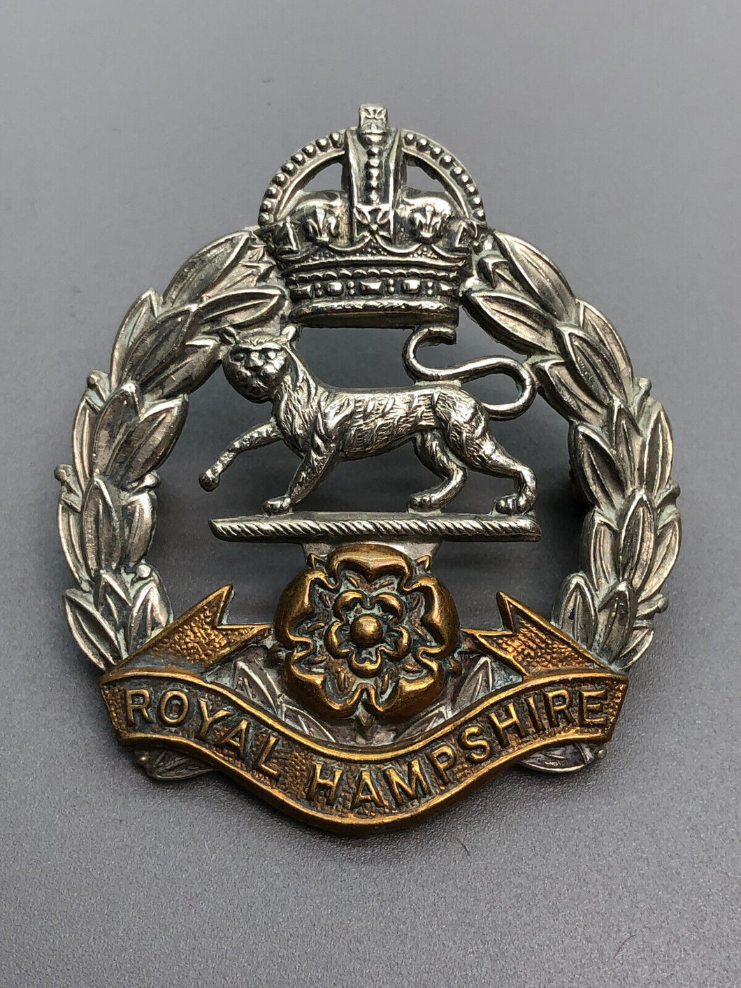 Original British Army Cap Badge - Royal Hampshire Regiment