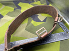 Interesting British Army Victorian Leather Belt with Brass Loops - The Militaria Shop