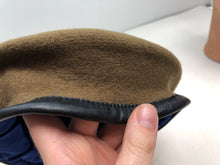 Charger l&#39;image dans la galerie, Genuine British Army Prince of Wales Khaki Regimental Beret Hat - Size 60cm
