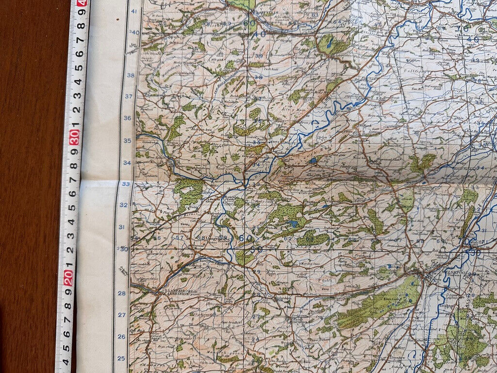 Original WW2 British Army GSGS Map of England & Wales - Shrewsbury & Welshpool - The Militaria Shop