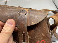 Load image into Gallery viewer, Original WW2 British Army Flare Pistol Leather Holster with Shoulder Strap -1943
