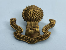 Load image into Gallery viewer, Original WW2 British Army Lothians and Berwickshire Imperial Yeomanry Cap Badge
