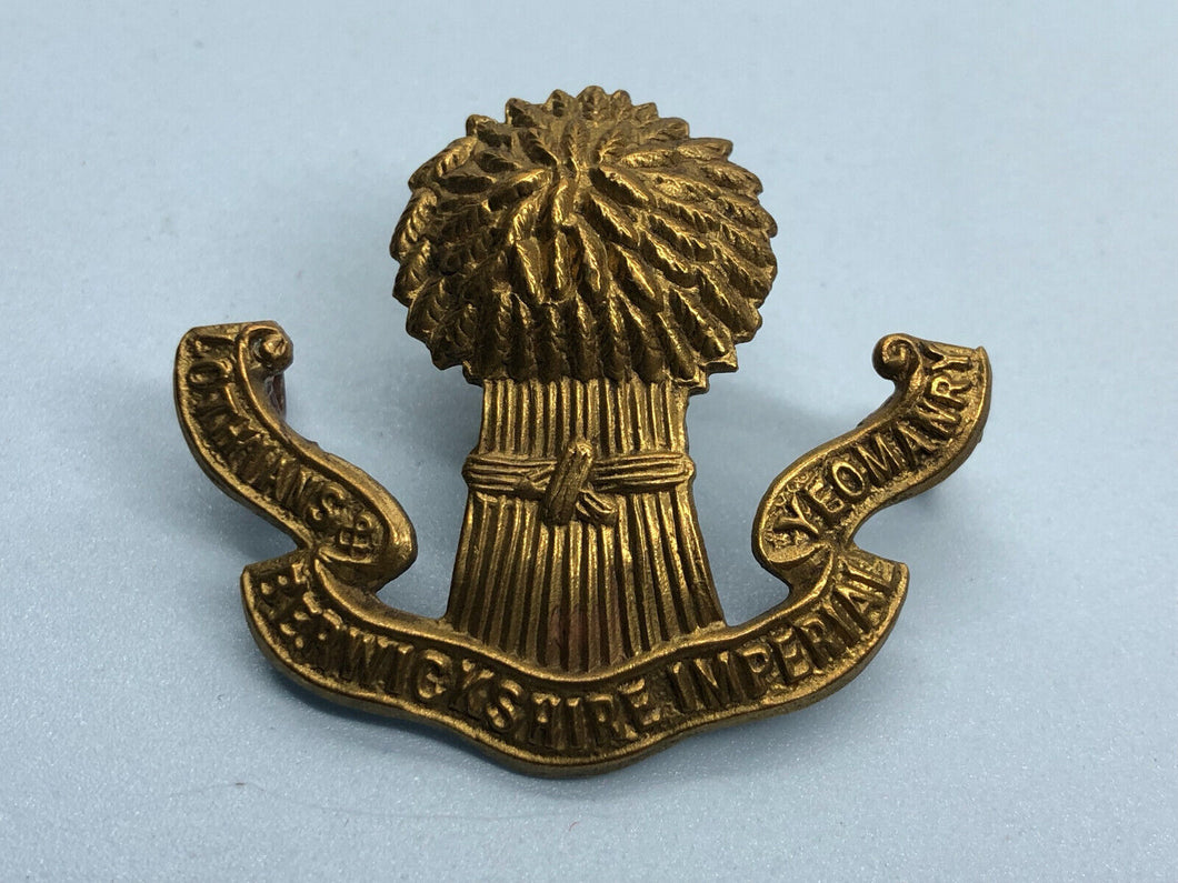 Original WW2 British Army Lothians and Berwickshire Imperial Yeomanry Cap Badge