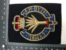 Load image into Gallery viewer, British Army Bullion Embroidered Blazer Badge - Welsh Guards
