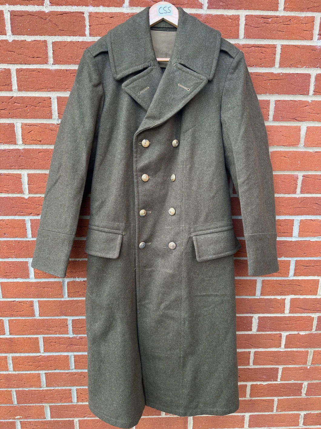 Original British Army / Navy Greatcoat - Royal Marines - 40