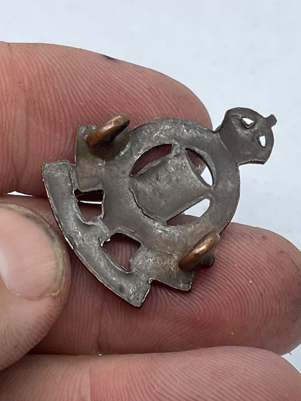 Original British Army WW1 / WW2 Royal Ordnance Corps Officer's Bronze Cap Badge - The Militaria Shop