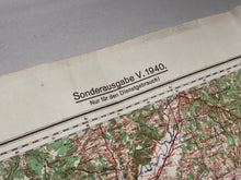 Load image into Gallery viewer, Original WW2 German Army Map of Bordeaux, France
