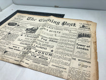 Load image into Gallery viewer, Original WW2 British Newspaper Channel Islands Occupation Jersey - December 1940
