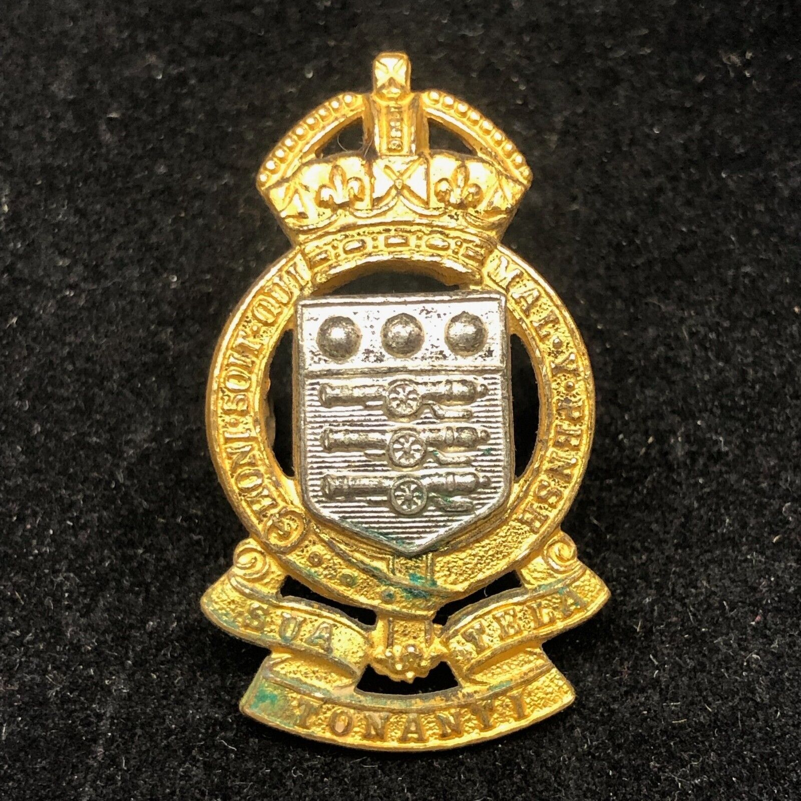Original WW2 British Army Cap Badge - RAOC Royal Army Ordnance Corps - The Militaria Shop