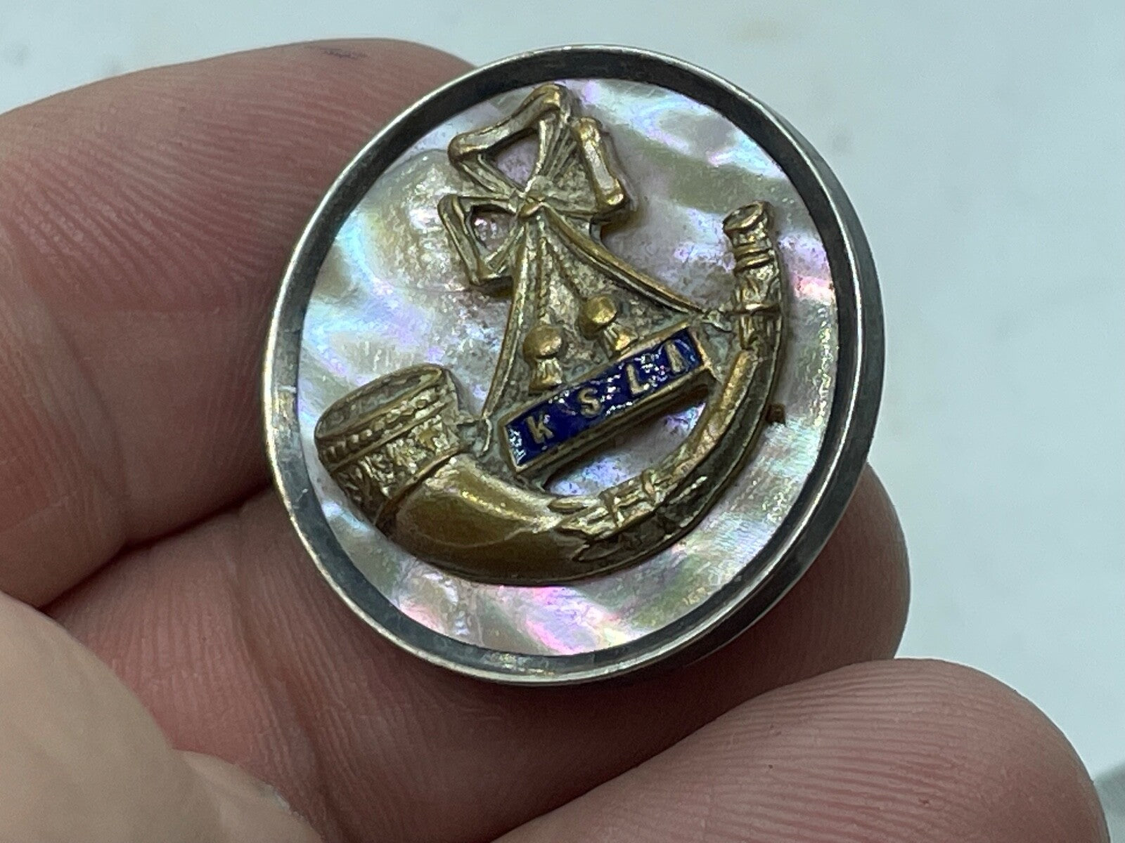 Original WW1 / WW2 British Kings Shropshire Light Infantry Sweetheart Brooch - The Militaria Shop