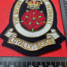 Load image into Gallery viewer, British Army Bullion Embroidered Blazer Badge - The Queen&#39;s Lancashire Regiment
