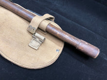 Load image into Gallery viewer, Original WW2 British Army Entrenching Tool, Helve &amp; Cover Set - Wartime Dated
